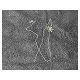 .925 snowflake charm & chain