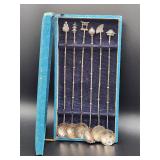 (6) Sterling Silver CHINOISERIE SPOONS 1.71 oz