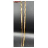 Link Chain 10k yg 5mm 22 inch  weighs 12.1 grams