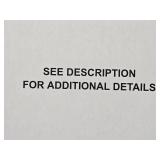 READ ALL DESCRIPTION DETAILS