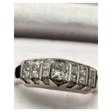 Platinum Wedding Band 2CT Natural Diamond 9.9 gram