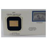 22kt fleet of Columbus collectible stamp