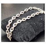 Link Bracelet 14k wg 8 inch weighs 8.4 grams