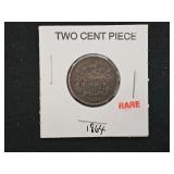 1864 RARE TWO CENT PIECE