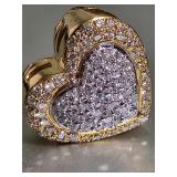 18K (49 Diamonds 1CT TL.) Pearl Pendant 6.3 grams