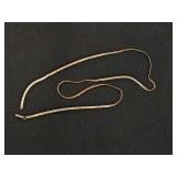 14k Herringbone chain (clasp needs repair) 3mm