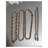 4 gold bracelets all 14K 23.9 grams