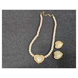 vintage necklace & earrings