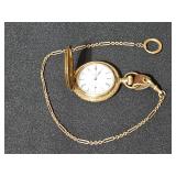 Seth Thomas 10K Gold Filled Pocket Watch & Chain