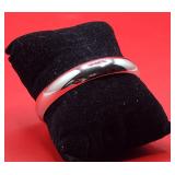 Bangle Bracelet 14K WG 12mm 13.8 grams