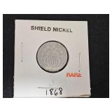 1868 RARE Shield Nickel