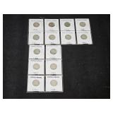 14 Buffalo Nickels between 1915 - 1936