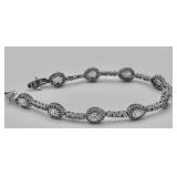 7" Sterling Silver .925 CZ Tennis Bracelet