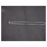 14k pendant chain weighs 3.5 grams, 19.5 inches