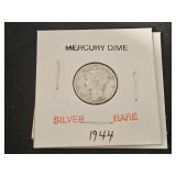 Silver 1944 RARE Mercury Dime