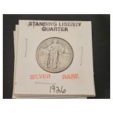 Silver 1926 RARE Standing Liberty Quarter