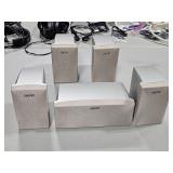 Silver Sony Speakers
