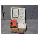vintage lunch box with thermos
