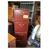 4 Drawer Wood Filing Cabinet
