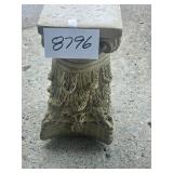 plaster plant stand - rough on bottom