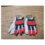 2 pr. (M) leather work gloves