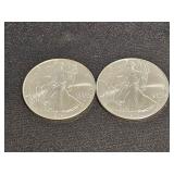 (2) SILVER 2024 Standing Liberty Dollar Coins