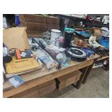 tables of flea market items