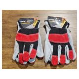 (M/L) Leather work gloves