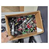 box of flashlights , pen lights