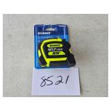 new 25 foot tape measure