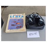 binoculars & lure book