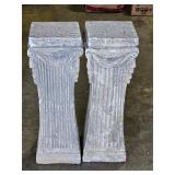 plaster plant stands / pedestals