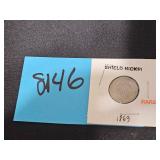 1869 Shield Nickel