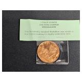 Troy Ounce .999 Fine Copper Medallion