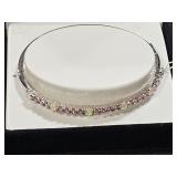 opal & white sapphire bracelet