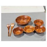 wooden salad bowls
