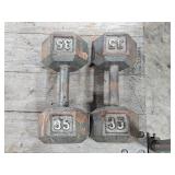 2- 35lb dumbells