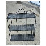 small vintage bathroom wall shelf