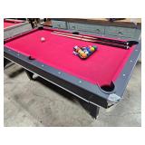 pool table - damage on corner