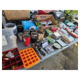 flea market items on table