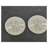 (2) SILVER 2024 Standing Liberty Dollar Coins