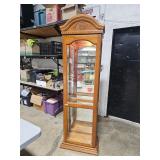 lighted curio cabinet