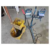 mop bucket & light