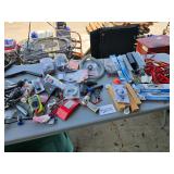flea market pile on table