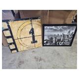 2 pieces of framed art