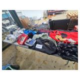 clothes on table