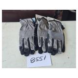 3 pair (M) gray gloves
