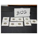(9) Silver Dimes