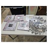 decorative mirrors & metal pieces