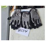 3 pair (M) gray gloves